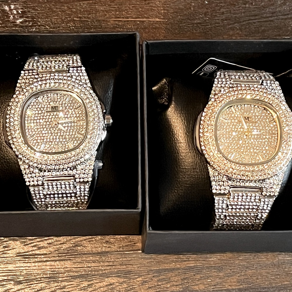 His & Hers Iced Out Watches